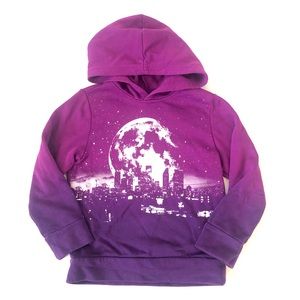 Old Navy Purple Graphic Pullover Hoodie